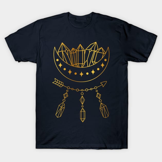 Magical Goddess Moon! Eye See Magic & Glitter & Crystals!! T-Shirt by Shayna